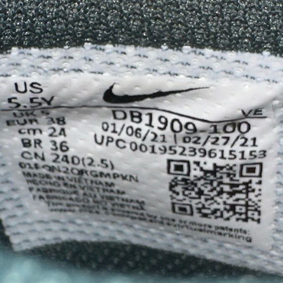 Kids dunks sail multi camo size 5.5y - Picture 6 of 7